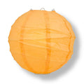 12 PACK | 12"  Papaya Crisscross Ribbing, Hanging Paper Lantern Combo Set - Luna Bazaar | Boho & Vintage Style Decor