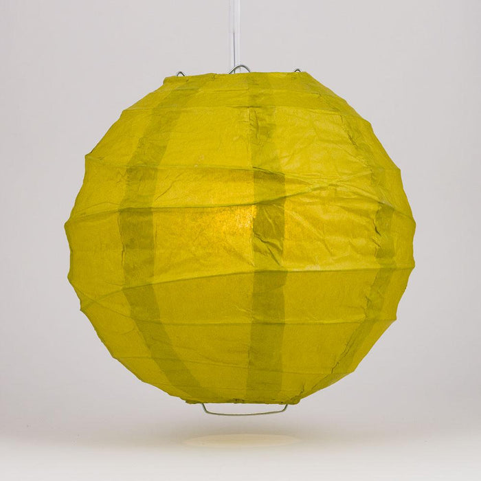 12 PACK | 12"  Pear Crisscross Ribbing, Hanging Paper Lantern Combo Set - Luna Bazaar | Boho & Vintage Style Decor