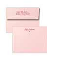 colored stationery cards with foil stamp personalization by the essenetial market