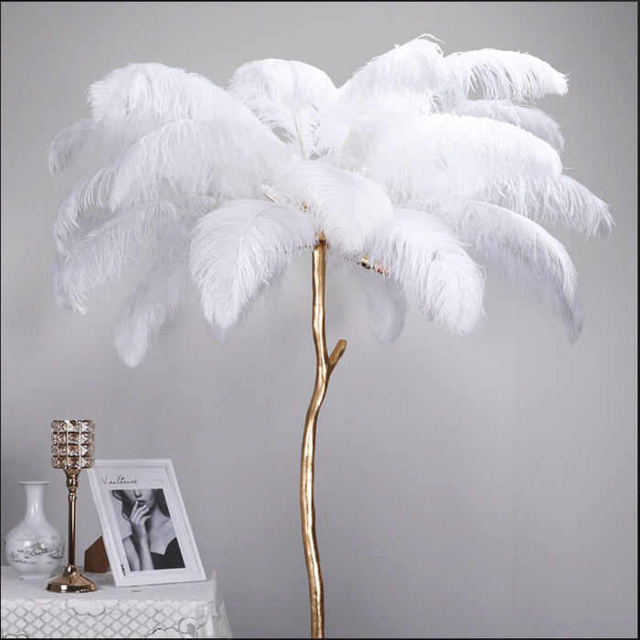 24"-26" Length White Natural Ostrich Feathers Centerpiece Filler-ubackdrop