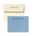 colored stationery cards with foil stamp personalization by the essenetial market