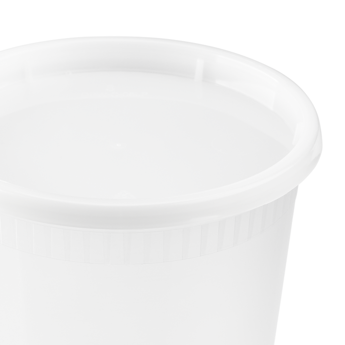 32oz Injection Molded Deli Containers with Lids - 240 ct-To-Go Packaging-Karat-Restaurant Supply Drop