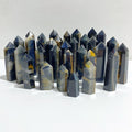 36 Pieces Blue Tiger Eye Mixed Quartz Tower Point -Wholesale Crystals