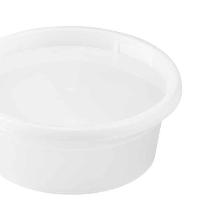 8oz PP Injection Molded Deli Containers & Lids - 240 ct-To-Go Packaging-Karat-Restaurant Supply Drop