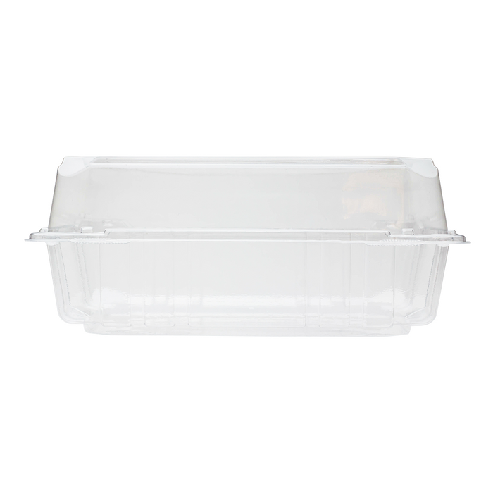 8''x8'' Hinged Containers - Large Clamshell Takeout Boxes - Karat PET Plastic - 250 count-To-Go Packaging-Karat-Restaurant Supply Drop