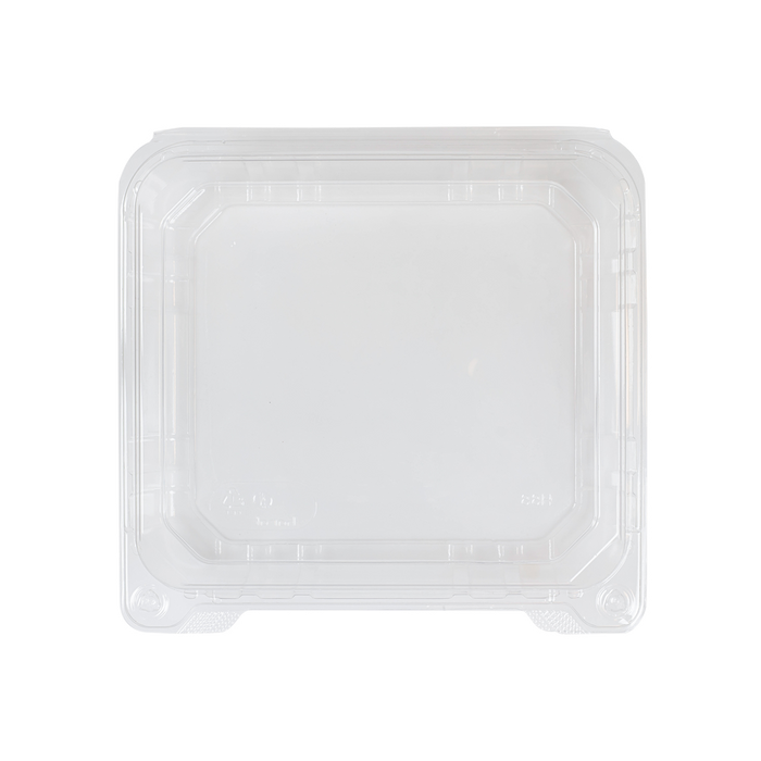8''x8'' Hinged Containers - Large Clamshell Takeout Boxes - Karat PET Plastic - 250 count-To-Go Packaging-Karat-Restaurant Supply Drop