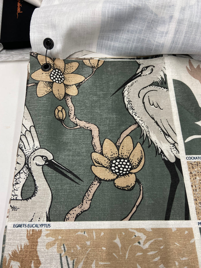 Egrets Florence Broadhurst Fabric - 12 Colours