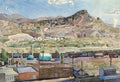 A View of Elko, 1981, watercolor painting by Carolyn Lord (American art). Original painting and fine art giclée reproduction by California Watercolor for wall decor.