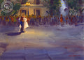 A Wedding in Old Mexico, watercolor painting by Frank LaLumia (American art). Original painting and fine art giclée reproduction by California Watercolor for wall decor.