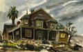 Abandoned, watercolor painting by Jake Lee (American art). Original painting and fine art giclée reproduction by California Watercolor for wall decor.