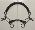 Abbey England Combination Hackamore Rubber French Link - The Tack Shop of Lexington
