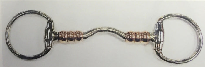 Abbey England Copper Roller Port Mouth Eggbutt - The Tack Shop of Lexington