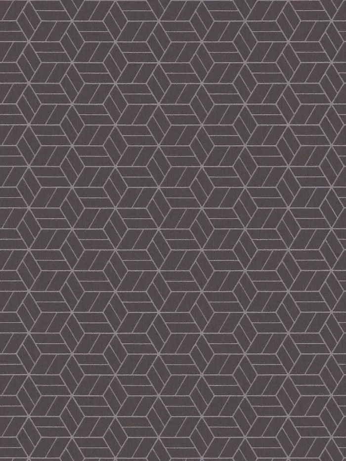 Abstract Allure - Geometric Metallic Wallpaper - Brown