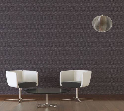 Abstract Allure - Geometric Metallic Wallpaper - Brown