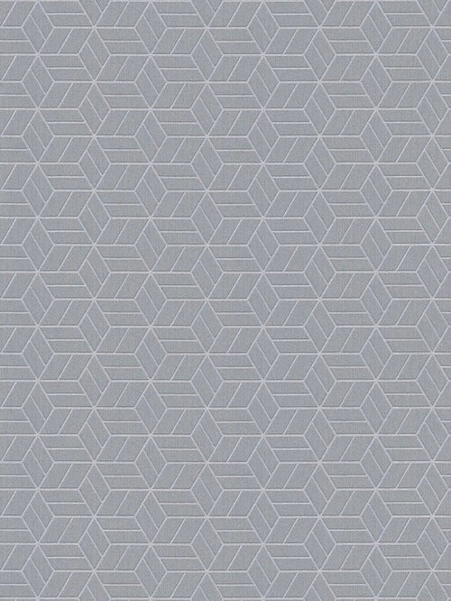 Abstract Allure - Geometric Metallic Wallpaper - Grey