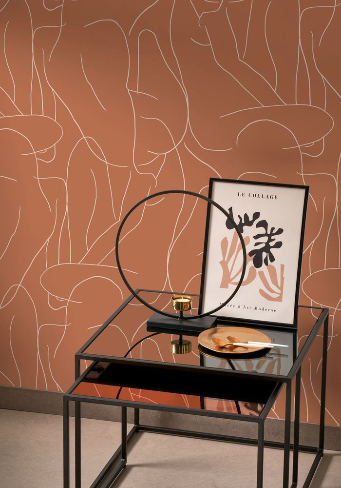 Academy Wallpaper - Terracotta