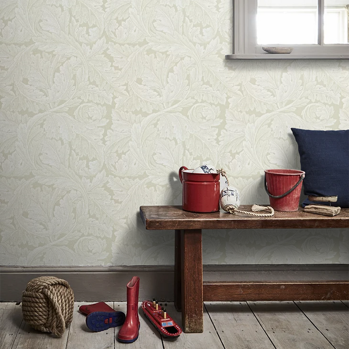 Acanthus by Morris Wallpaper - Chalk