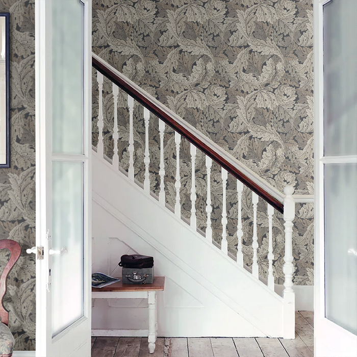Acanthus by Morris Wallpaper - Charcoal