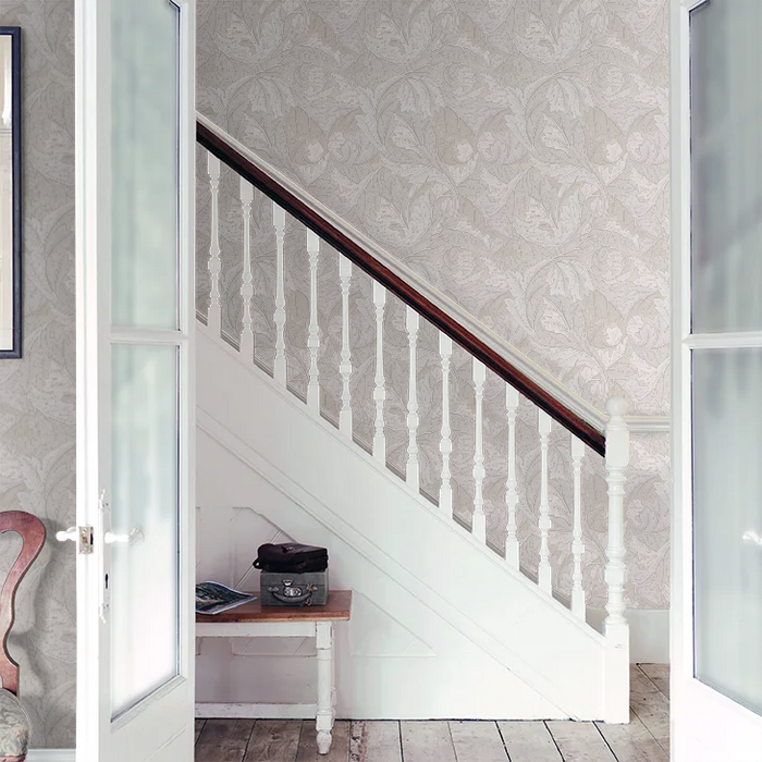 Acanthus by Morris Wallpaper - Ivory/Pearl