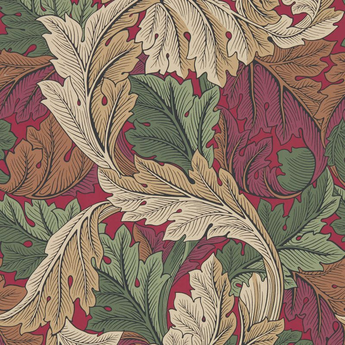 Acanthus by Morris Wallpaper - Madder/Thyme