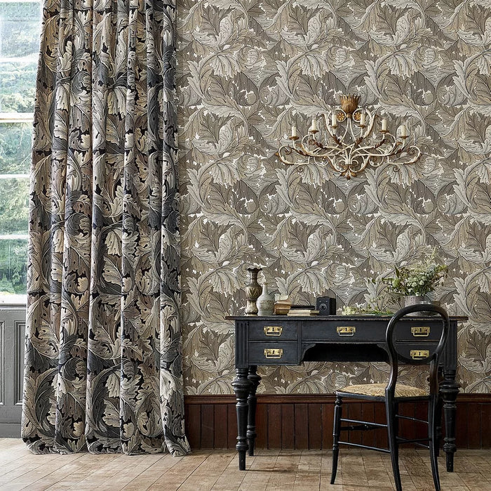 Acanthus by Morris Wallpaper - Manilla/Stone