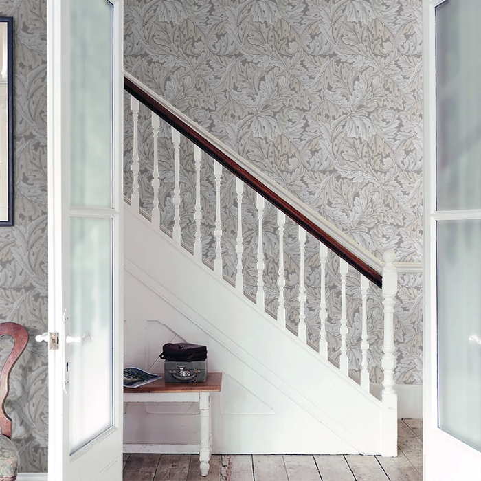 Acanthus by Morris Wallpaper - Slate/Pewter
