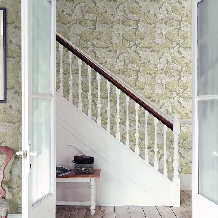 Acanthus by Morris Wallpaper - Stone