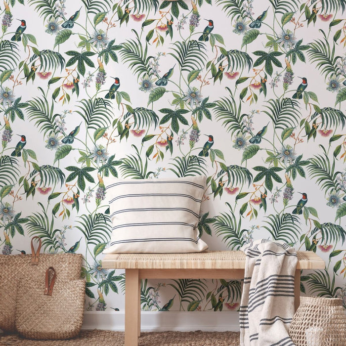 Adilah Wallpaper - White