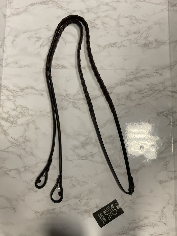 AJR Rubber Lined Braided Hunter Rein
