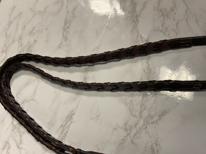 AJR Rubber Lined Braided Hunter Rein