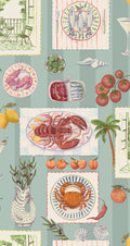 Al Fresco – Mediterranean Wallpaper – Blue