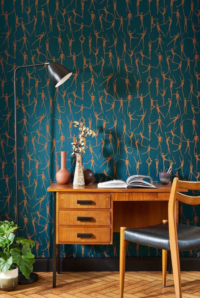 Alberto Iconic Wallpaper - Copper