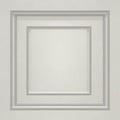 Amara Wood Panel Vinyl Wallpaper - Off White/Silver
