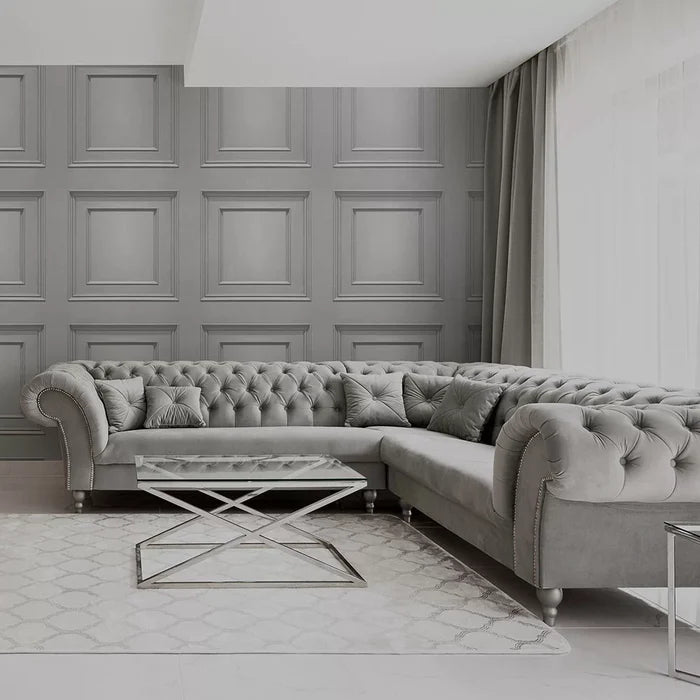 Amara Wood Panel Vinyl Wallpaper - Silver/Grey