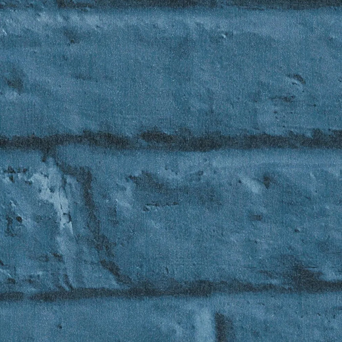 Amsterdam Vintage Brick Wallpaper - Blue - Discontinuing