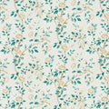 Andhara Wallpaper - Teal and Cream