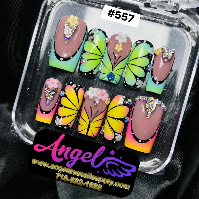 Angelina Handmade Custom Press-On 557 - Angelina Nail Supply NYC