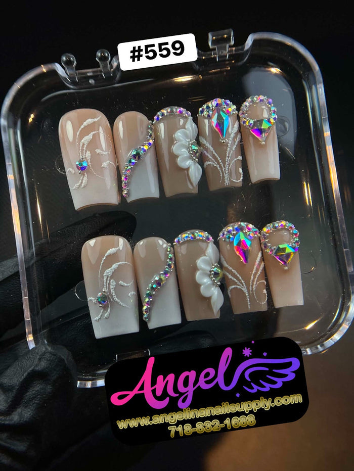 Angelina Handmade Custom Press-On 559 - Angelina Nail Supply NYC