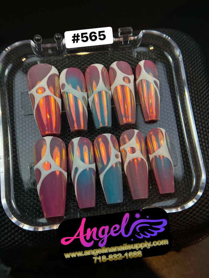 Angelina Handmade Custom Press-On 565 - Angelina Nail Supply NYC