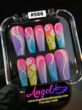 Angelina Handmade Custom Press-On 566 - Angelina Nail Supply NYC