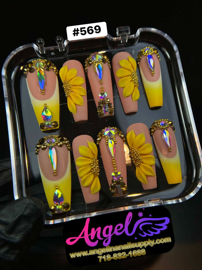 Angelina Handmade Custom Press-On 569 - Angelina Nail Supply NYC
