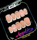 Set of decorative nails in a clear case with 'Angel' branding.