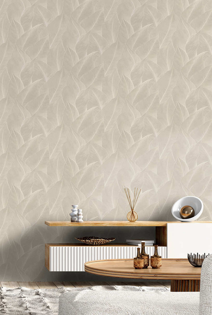 Anthurium Wallpaper - Cream