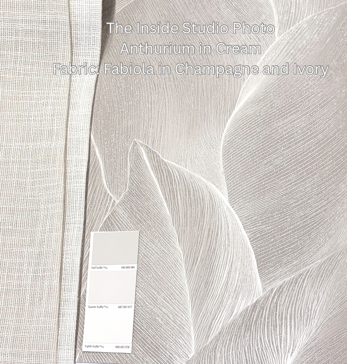 Anthurium Wallpaper - Cream