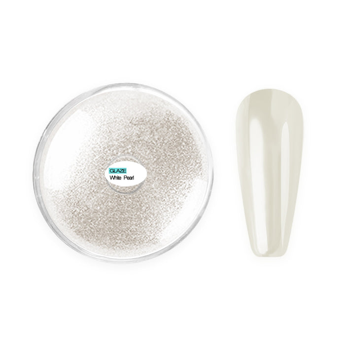 Aora Chrome Powder Glazzle White Pearl