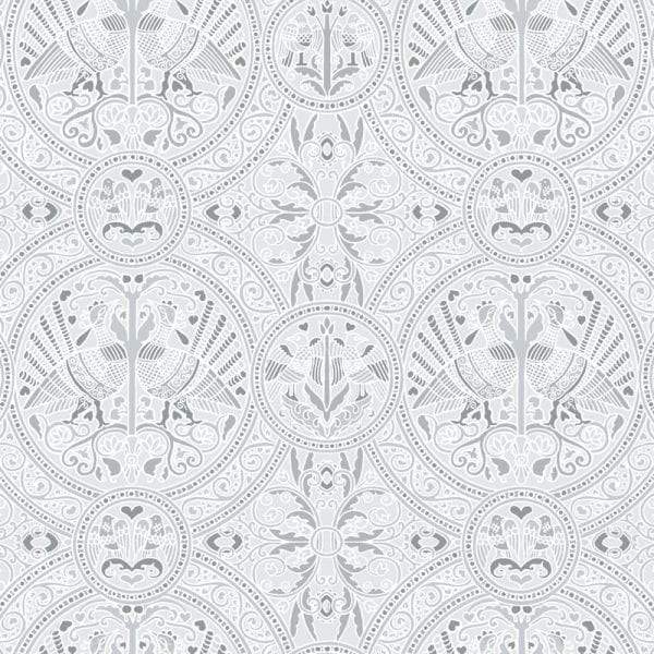 Arabian Birds Florence Broadhurst Wallpaper - Limestone