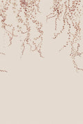 Aralia - Sandberg -  Custom Sized Wallpaper Mural (per m2) -Burgundy