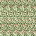 Arbutus by Morris Wallpaper - Rose