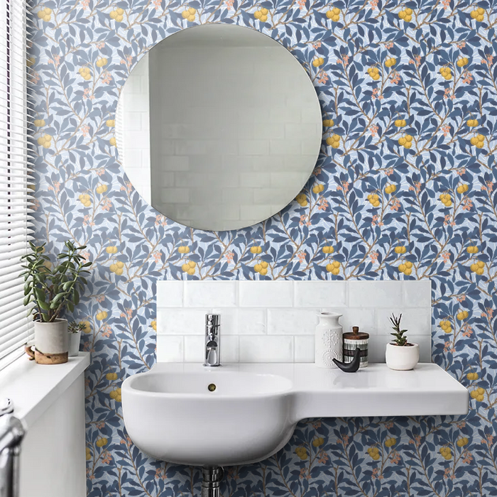 Arbutus by Morris Wallpaper - Sunflower