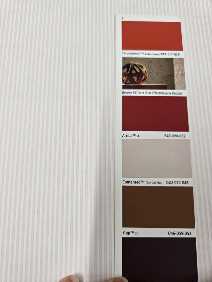 Arvid Fine Stripe Wallpaper - Rosa